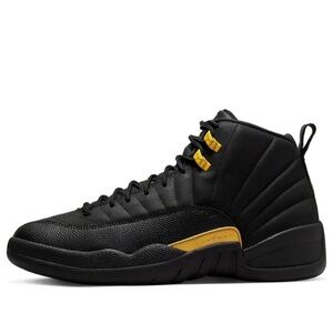 Black and Yellow Men's High-Top Sneakers
